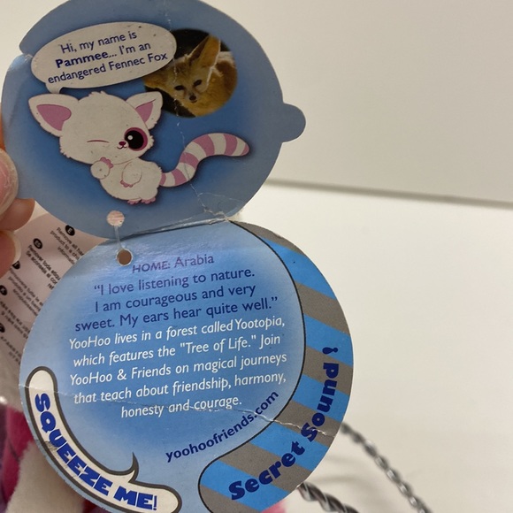 Yoohoo & Friends “Fennec Fox” Plush Toy. Squeeze it and make secret sound! - Picture 4 of 6